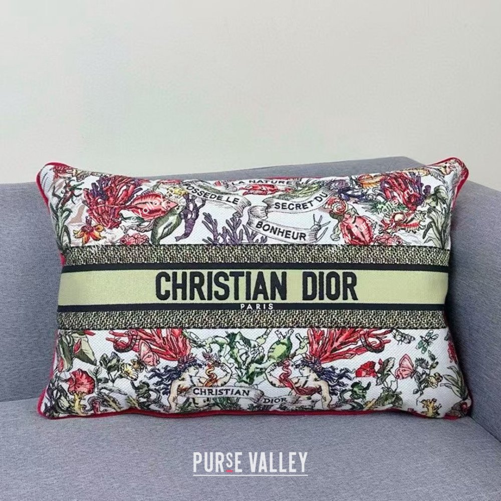Dior Embroidered Cotton Rectangular Pillow 30x50cm D060701 2025 (ASL-25060702)