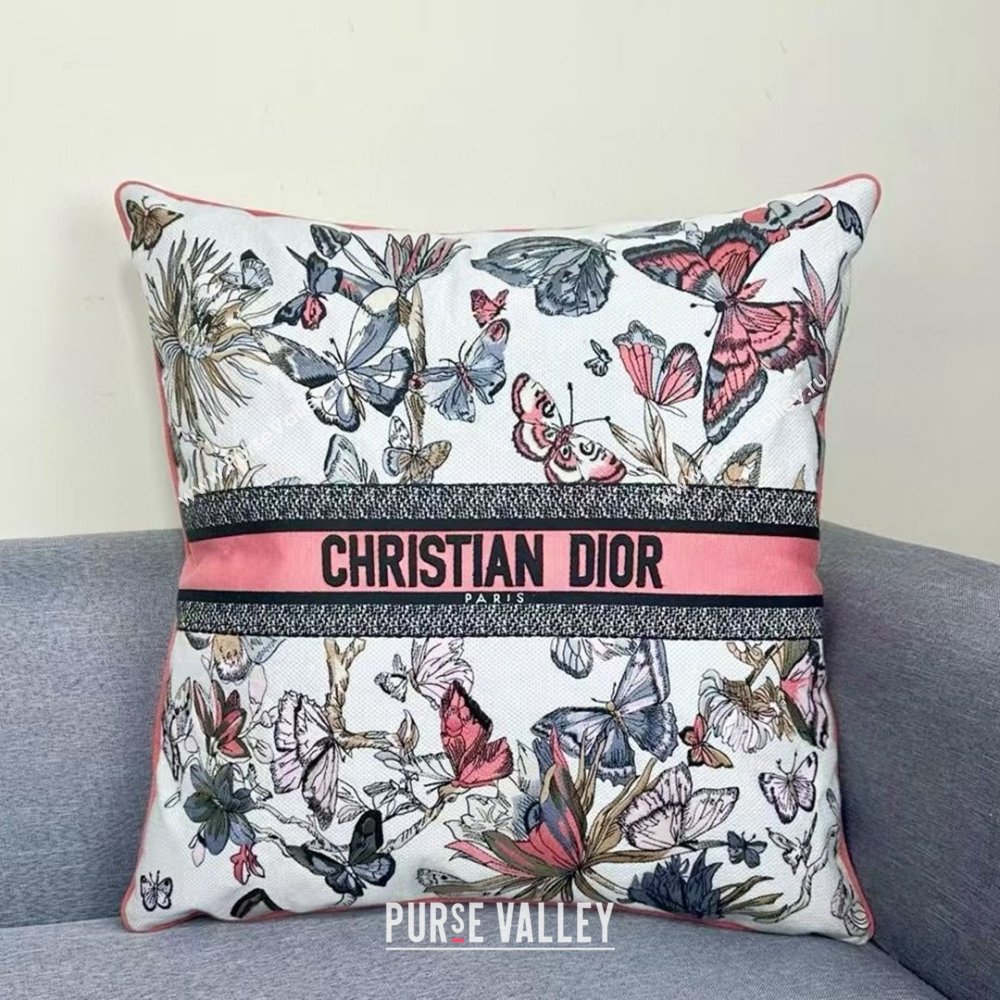 Dior Embroidered Cotton Square Pillow 50x50cm D060712 2025 (ASL-25060712)