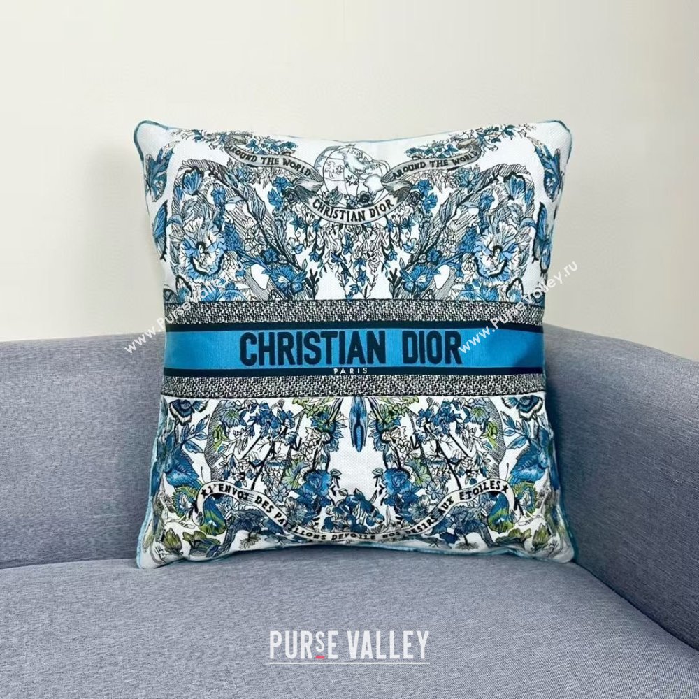 Dior Embroidered Cotton Square Pillow 50x50cm D060713 2025 (ASL-25060714)