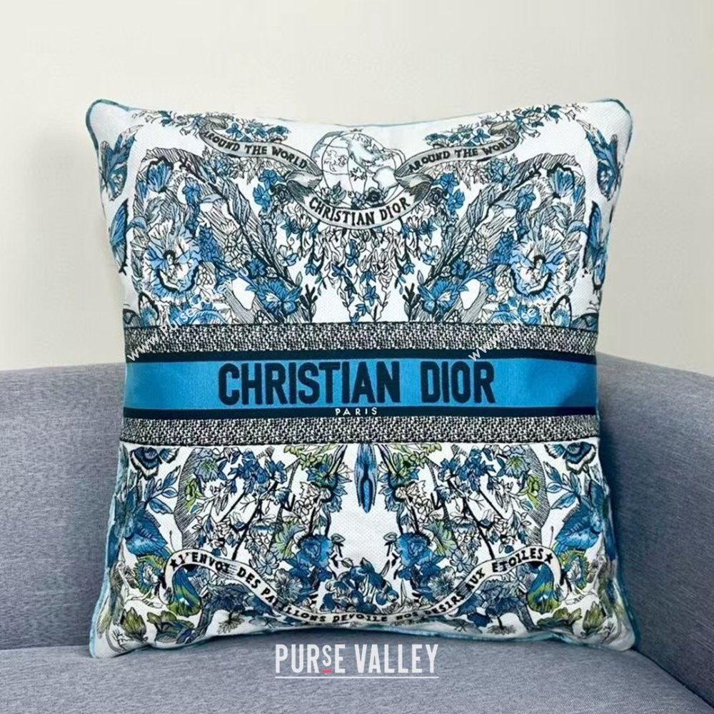 Dior Embroidered Cotton Square Pillow 50x50cm D060713 2025 (ASL-25060714)