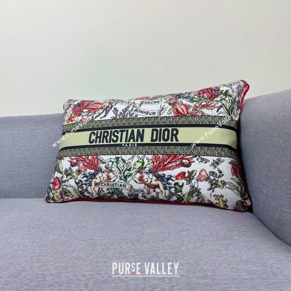 Dior Embroidered Cotton Rectangular Pillow 30x50cm D060701 2025 (ASL-25060702)