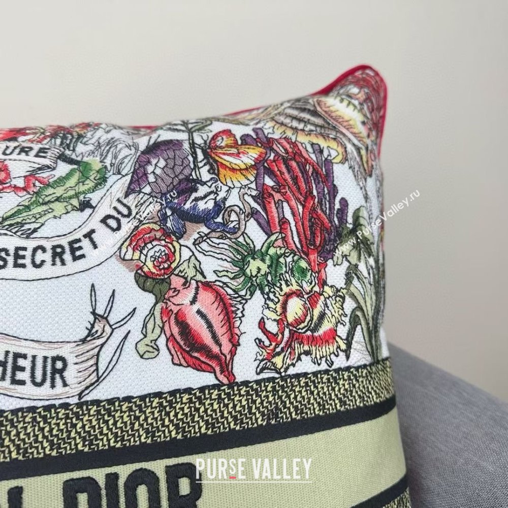 Dior Embroidered Cotton Square Pillow 50x50cm D060702 2025 (ASL-25060703)