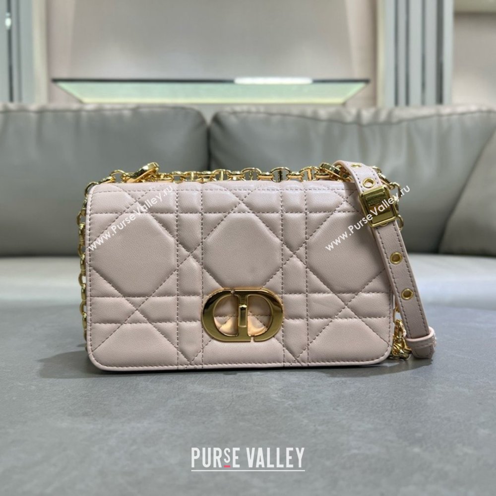 Dior Small Soft Dior Caro Bag in Macrocannage Lambskin Powder Pink 2025 M9252 (XXG-25061003)