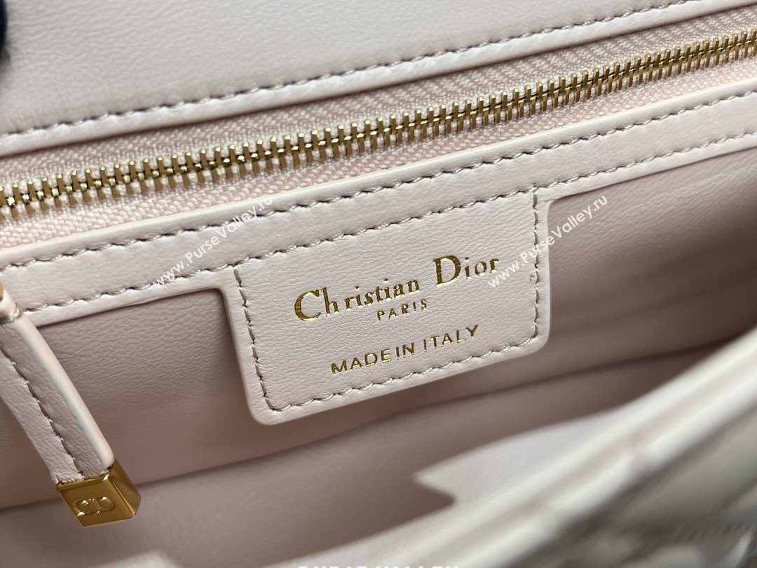 Dior Small Soft Dior Caro Bag in Macrocannage Lambskin Powder Pink 2025 M9252 (XXG-25061003)
