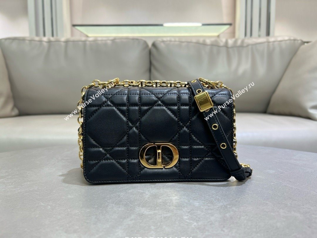 Dior Small Soft Dior Caro Bag in Macrocannage Lambskin Black 2025 M9252 (XXG-25061004)