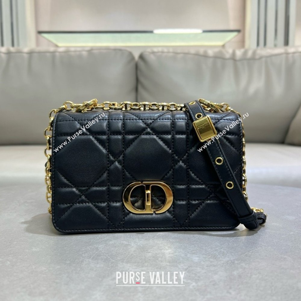 Dior Small Soft Dior Caro Bag in Macrocannage Lambskin Black 2025 M9252 (XXG-25061004)