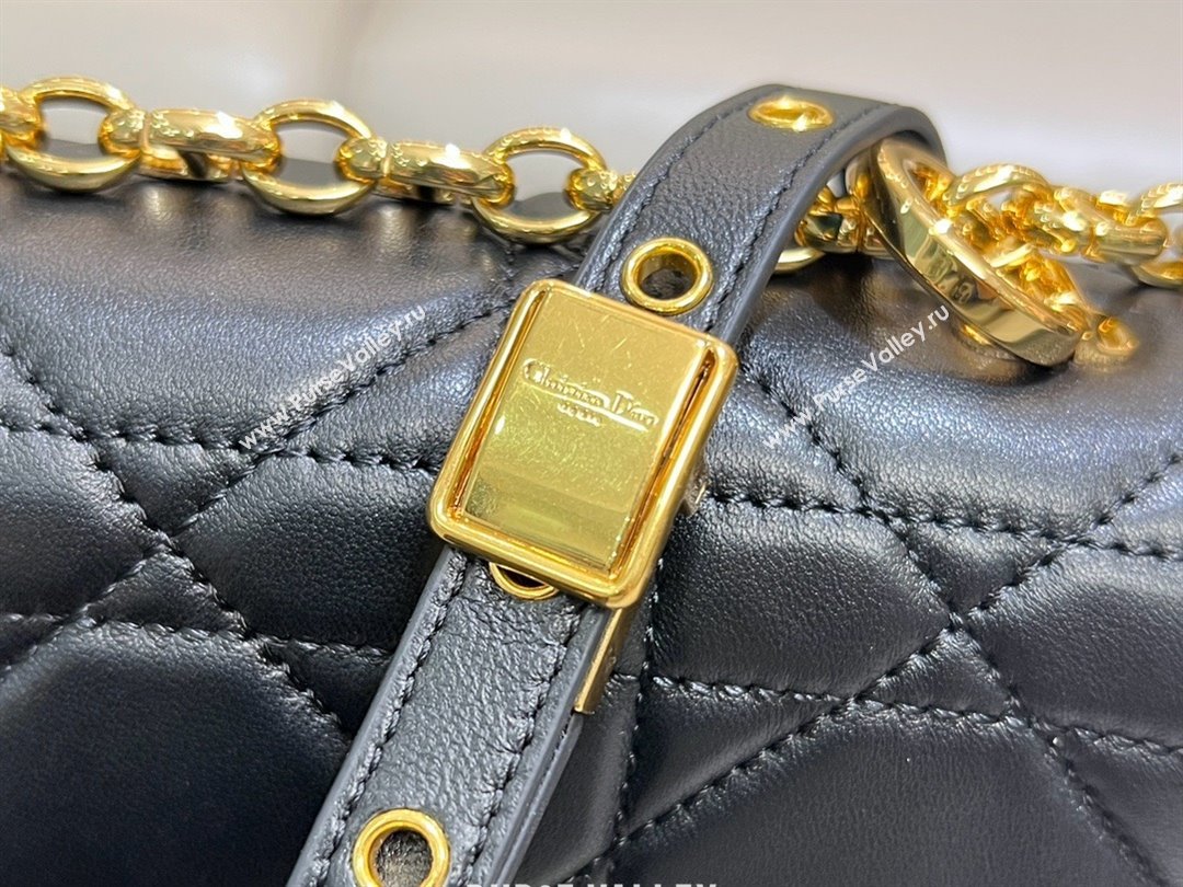 Dior Small Soft Dior Caro Bag in Macrocannage Lambskin Black 2025 M9252 (XXG-25061004)