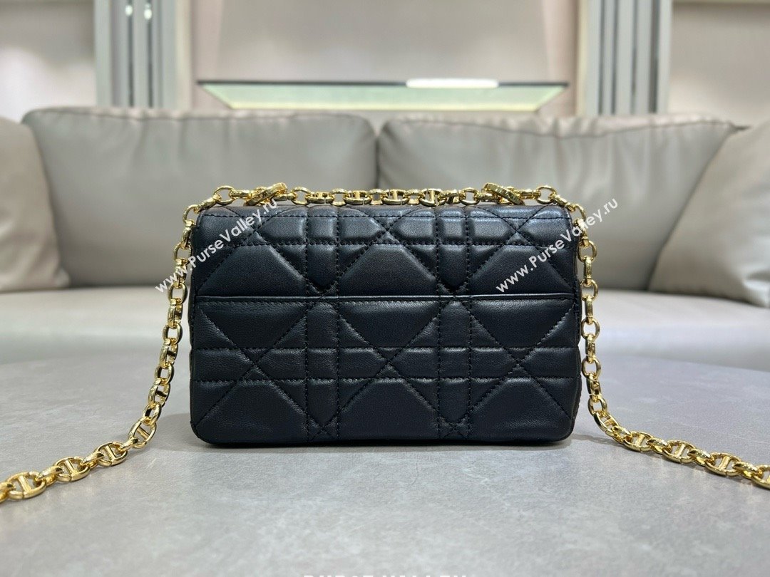 Dior Small Soft Dior Caro Bag in Macrocannage Lambskin Black 2025 M9252 (XXG-25061004)
