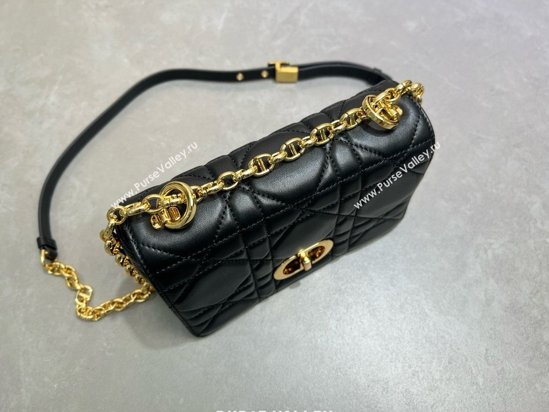 Dior Small Soft Dior Caro Bag in Macrocannage Lambskin Black 2025 M9252 (XXG-25061004)