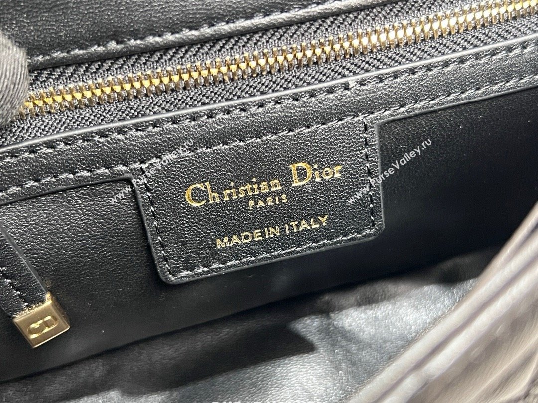 Dior Small Soft Dior Caro Bag in Macrocannage Lambskin Black 2025 M9252 (XXG-25061004)
