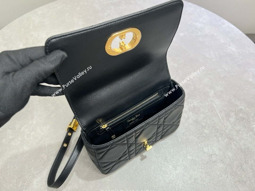 Dior Small Soft Dior Caro Bag in Macrocannage Lambskin Black 2025 M9252 (XXG-25061004)