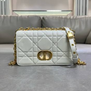 Dior Small Soft Dior Caro Bag in Macrocannage Lambskin White 2025 M9252 (XXG-25061006)