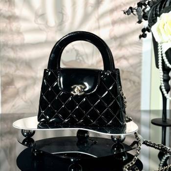 Chanel Patent Calfskin Mini Kelly Shopping Bag AS4416 Black 2025 (YEZI-25061038)