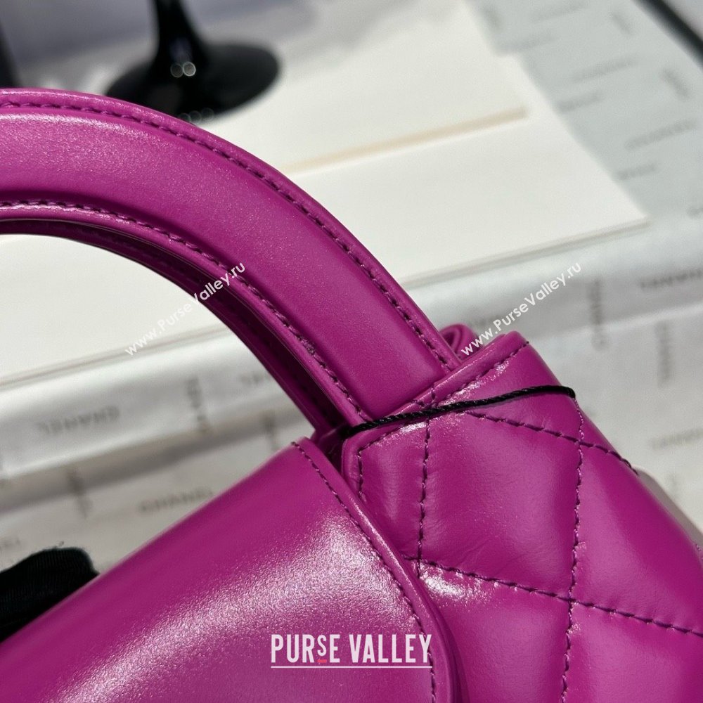 Chanel Shiny Calfskin Mini Kelly Shopping Bag AS4416 Rosy 2025 (SS-25061032)