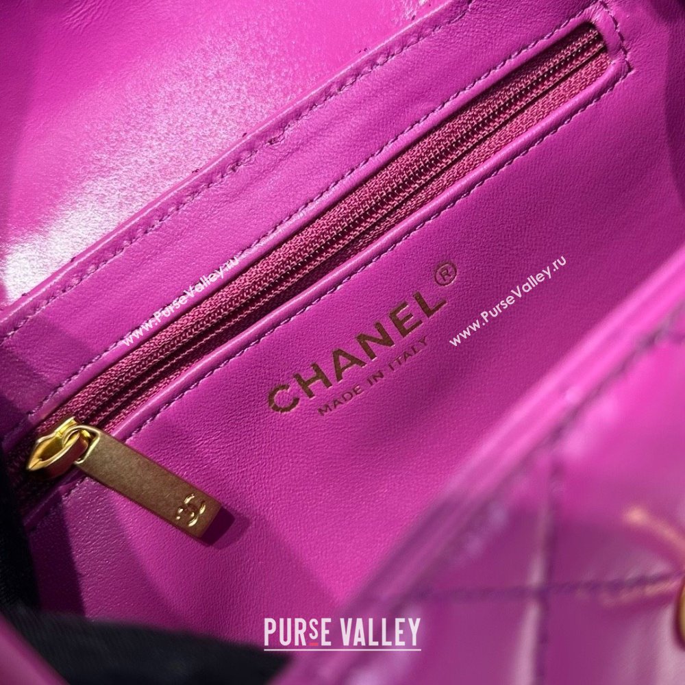 Chanel Shiny Calfskin Mini Kelly Shopping Bag AS4416 Rosy 2025 (SS-25061032)