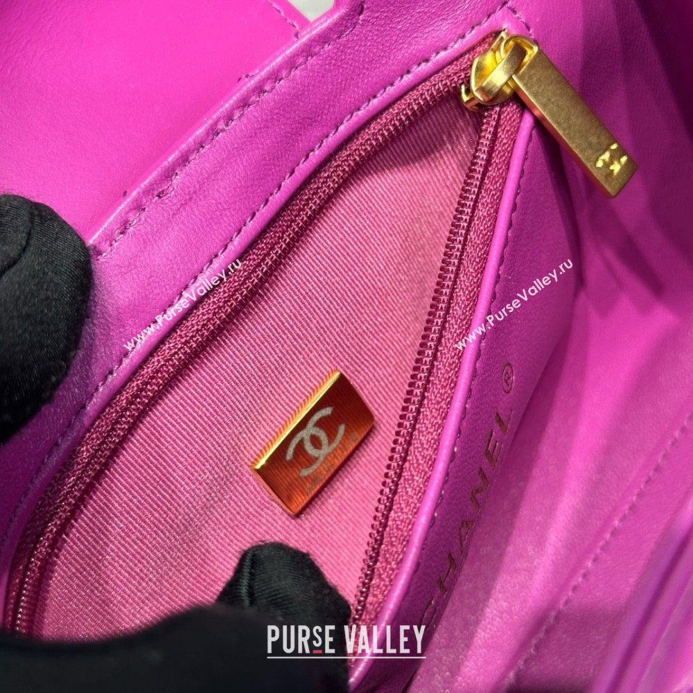 Chanel Shiny Calfskin Mini Kelly Shopping Bag AS4416 Rosy 2025 (SS-25061032)