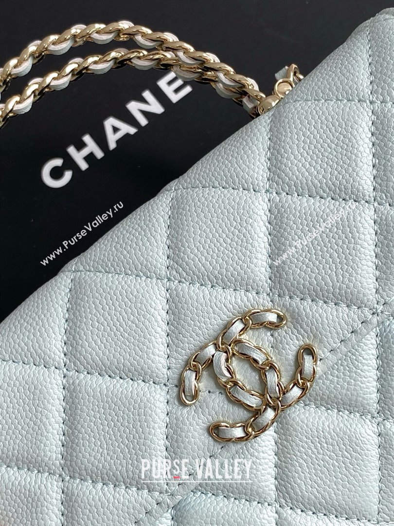 Chanel Phone Holder with Chain in Grained Shiny Calfskin AP3238 Black Spring-Summer 2025 (JY-25061107)
