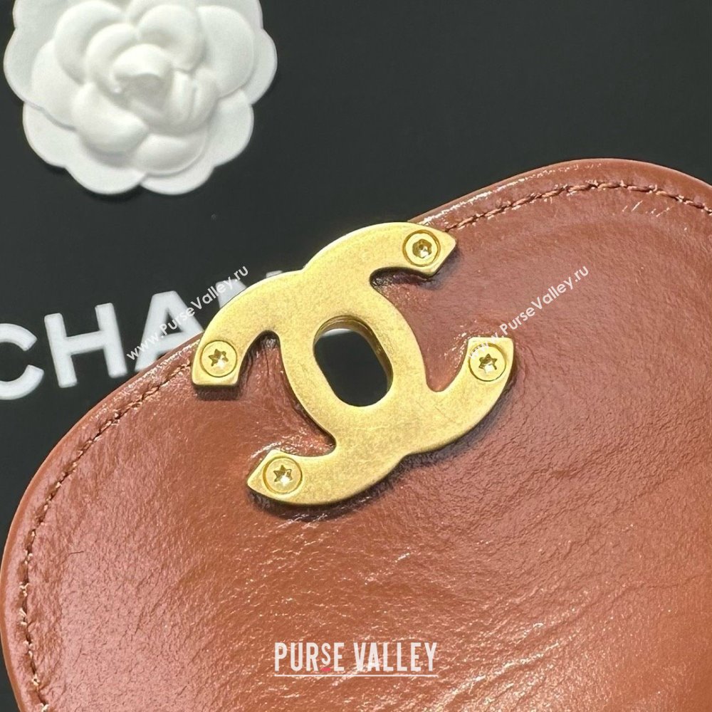 Chanel Shiny Calfskin Mini Kelly Shopping Bag AS4416 Brown 2025 (SS-25061024)