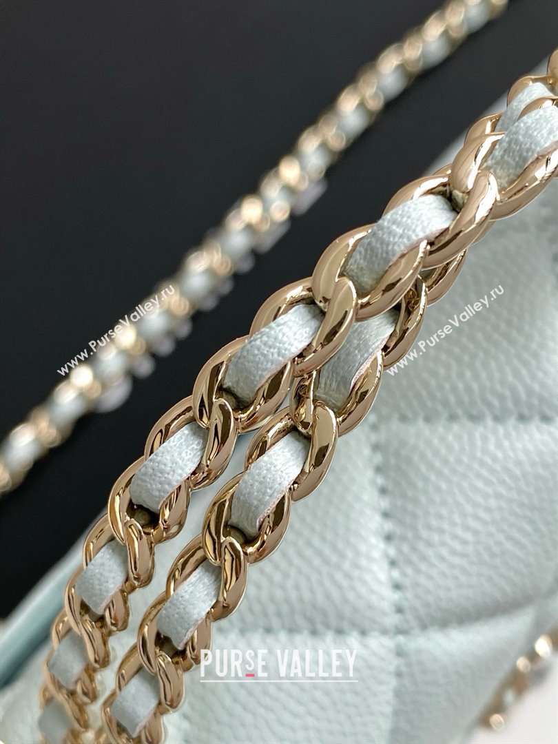 Chanel Phone Holder with Chain in Grained Shiny Calfskin AP3238 Black Spring-Summer 2025 (JY-25061107)