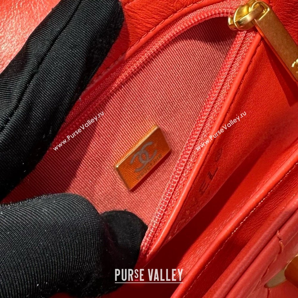 Chanel Shiny Calfskin Mini Kelly Shopping Bag AS4416 Red 01 2025 (SS-25061019)
