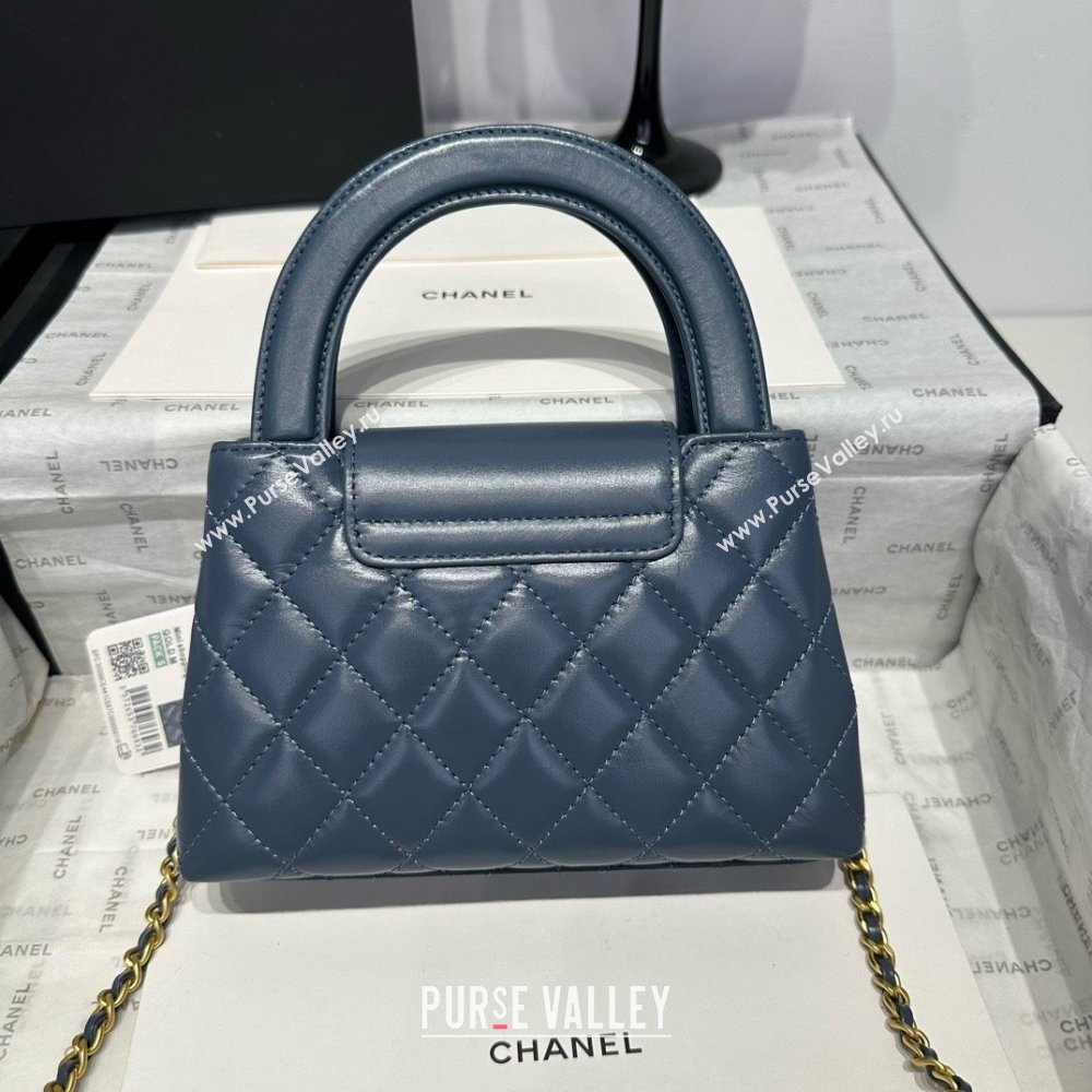 Chanel Shiny Calfskin Mini Kelly Shopping Bag AS4416 Pale Blue 2025 (SS-25061016)