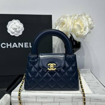 Chanel Shiny Calfskin Mini Kelly Shopping Bag AS4416 Deep Blue 2025 (SS-25061015)
