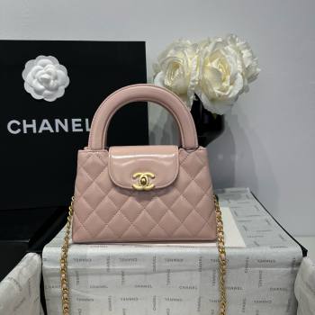 Chanel Shiny Calfskin Mini Kelly Shopping Bag AS4416 Light Pink 2025 (SS-25061011)