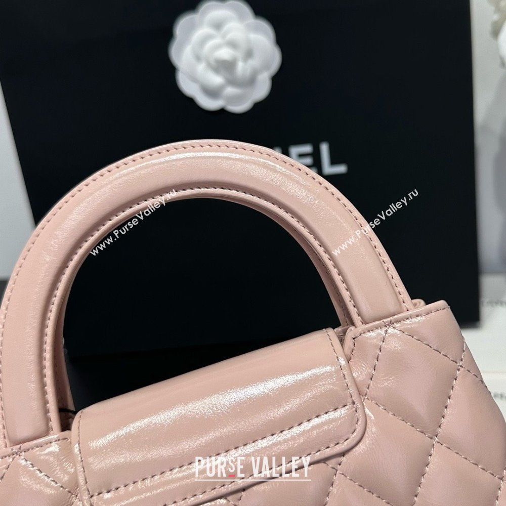 Chanel Shiny Calfskin Mini Kelly Shopping Bag AS4416 Light Pink 2025 (SS-25061011)