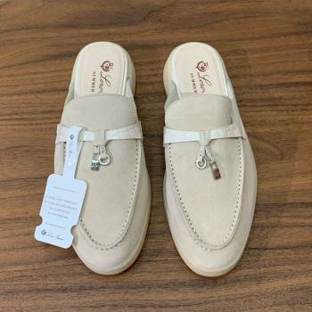 Loro Piana Charms Walk Babouche Loafer in Suede LP061917 Apricot 2025 (HH-25061917)