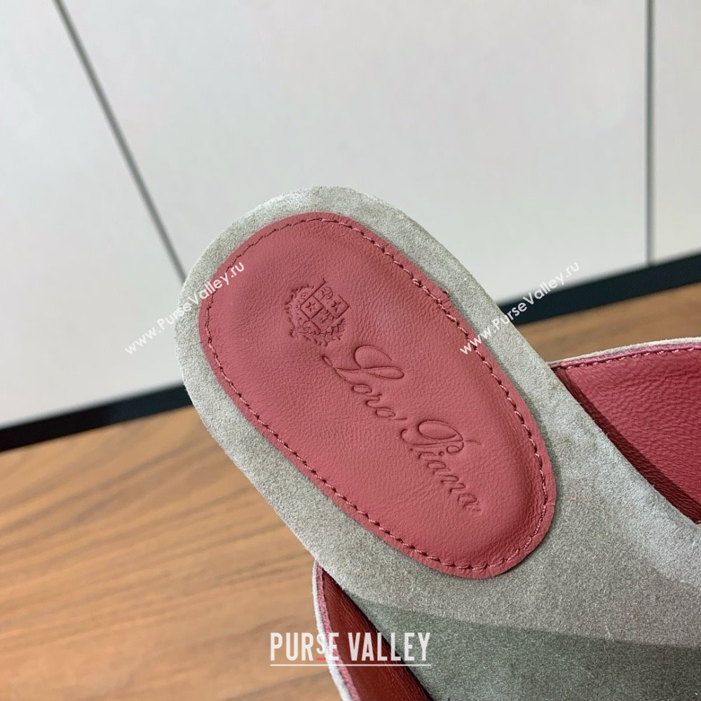 Loro Piana Flip-flops Sandal in Suede LP62331 Grey 2025 (HH-25062331)