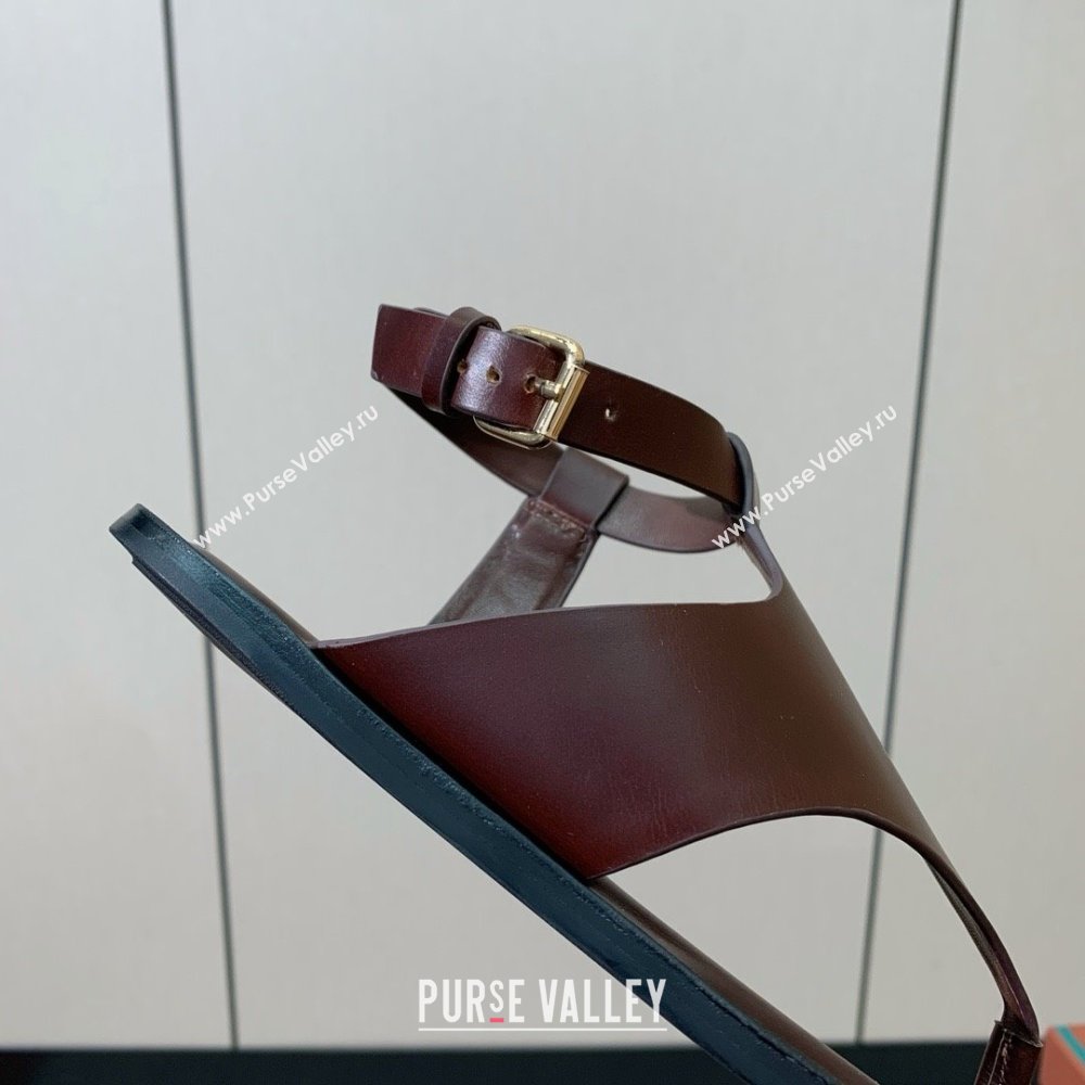 Loro Piana Flip-flops Sandal in Calfskin LP62337 Brown 2025 (HH25062337)