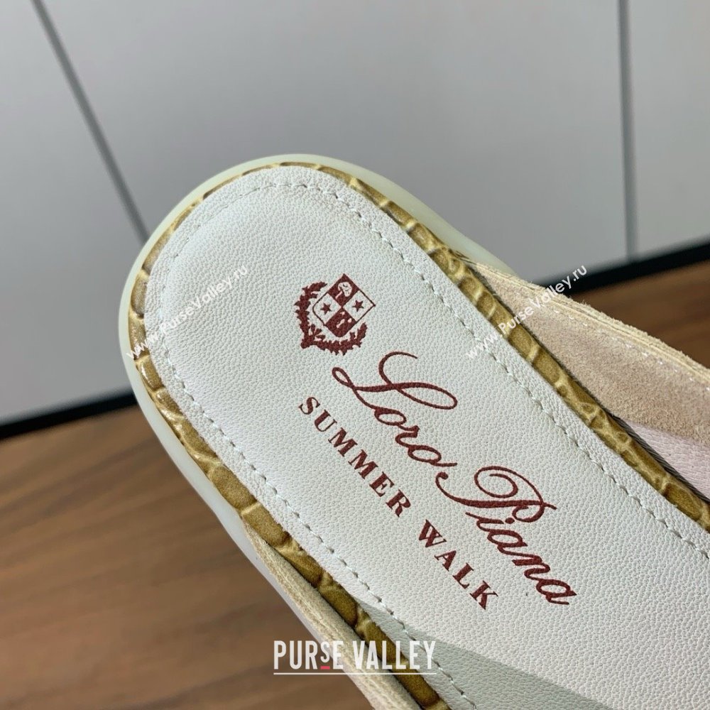 Loro Piana Charms Walk Babouche Loafer in Suede LP061919 Apricot 02 2025 (HH-25061919)