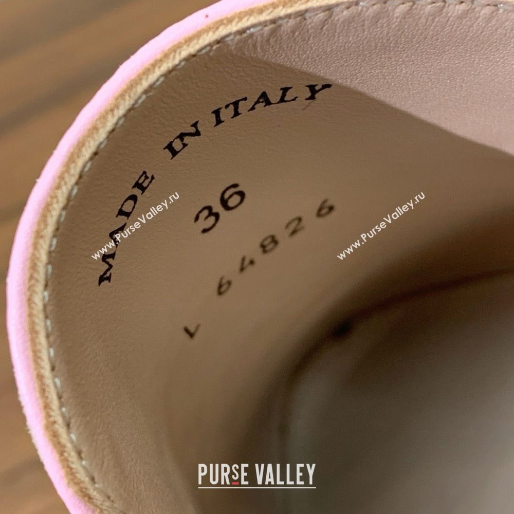 Loro Piana Charms Walk Babouche Loafer in Suede LP061923 Beige/Pink 2025 (HH-25061923)