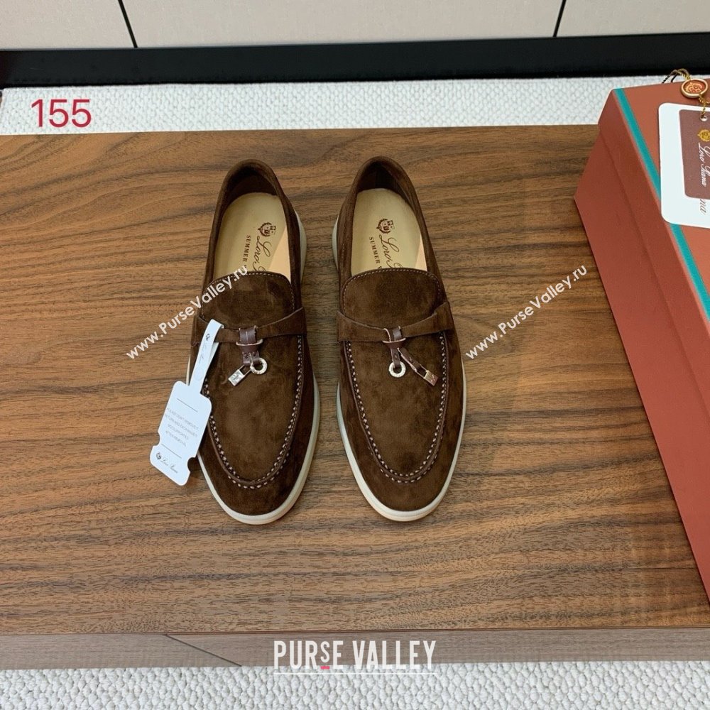Loro Piana Summer Charms Walk Loafer in Suede LP61823 Coffee 2025 (HH-25061823)