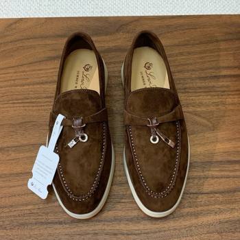 Loro Piana Summer Charms Walk Loafer in Suede LP61823 Coffee 2025 (HH-25061823)