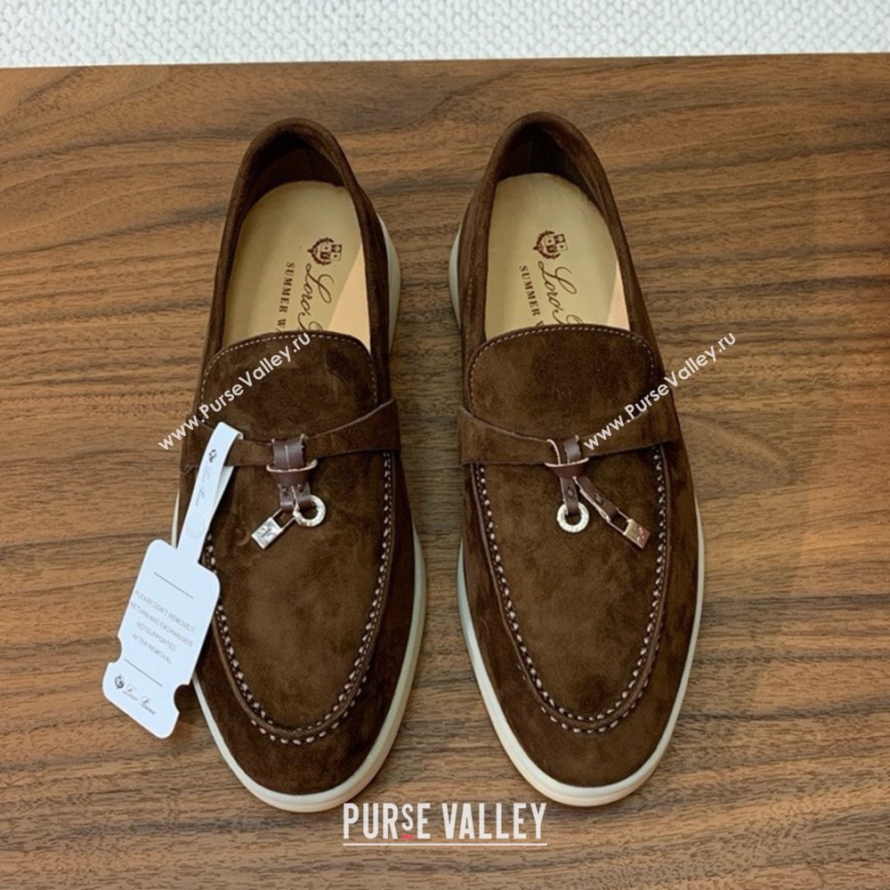 Loro Piana Summer Charms Walk Loafer in Suede LP61823 Coffee 2025 (HH-25061823)