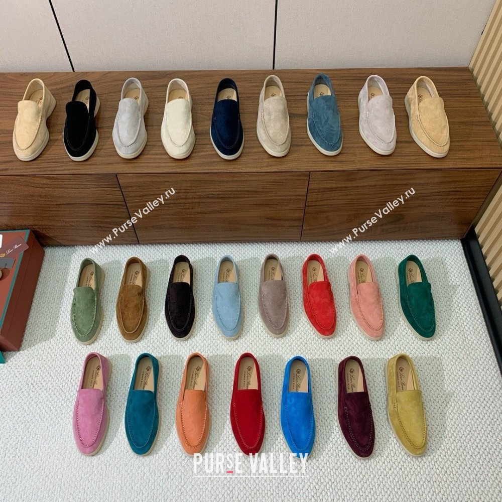 Loro Piana Summer Walk Loafer in Suede LP61910 Sapphire Blue 2025 (HH-25061910)