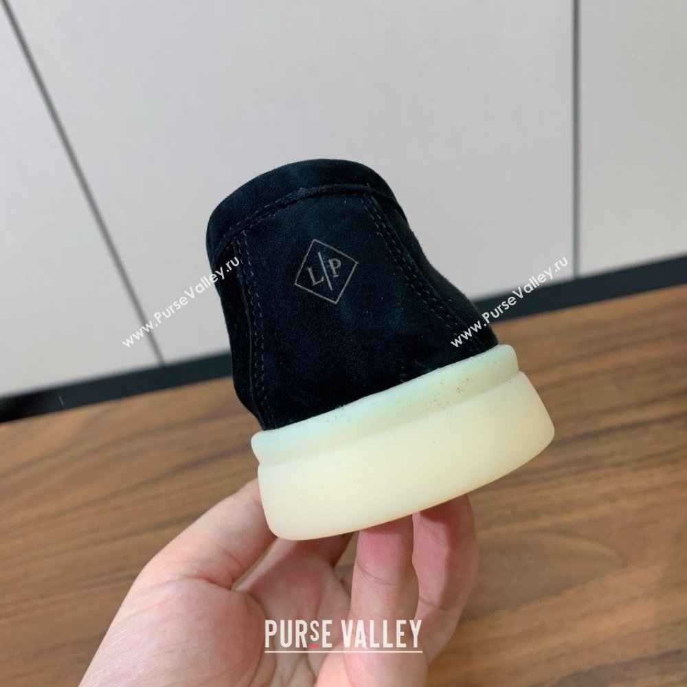 Loro Piana Summer Walk Loafer in Suede LP61829 Black 2025 (HH-25061829)