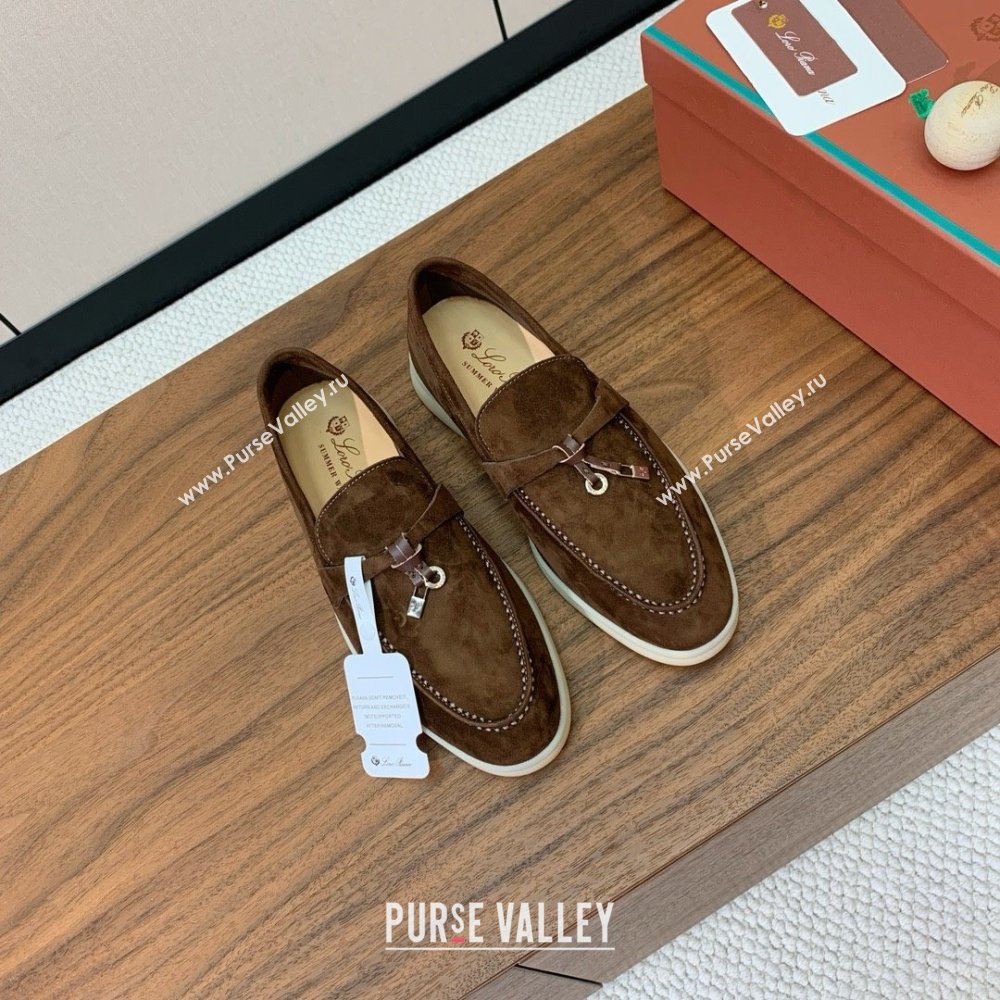 Loro Piana Summer Charms Walk Loafer in Suede LP61823 Coffee 2025 (HH-25061823)