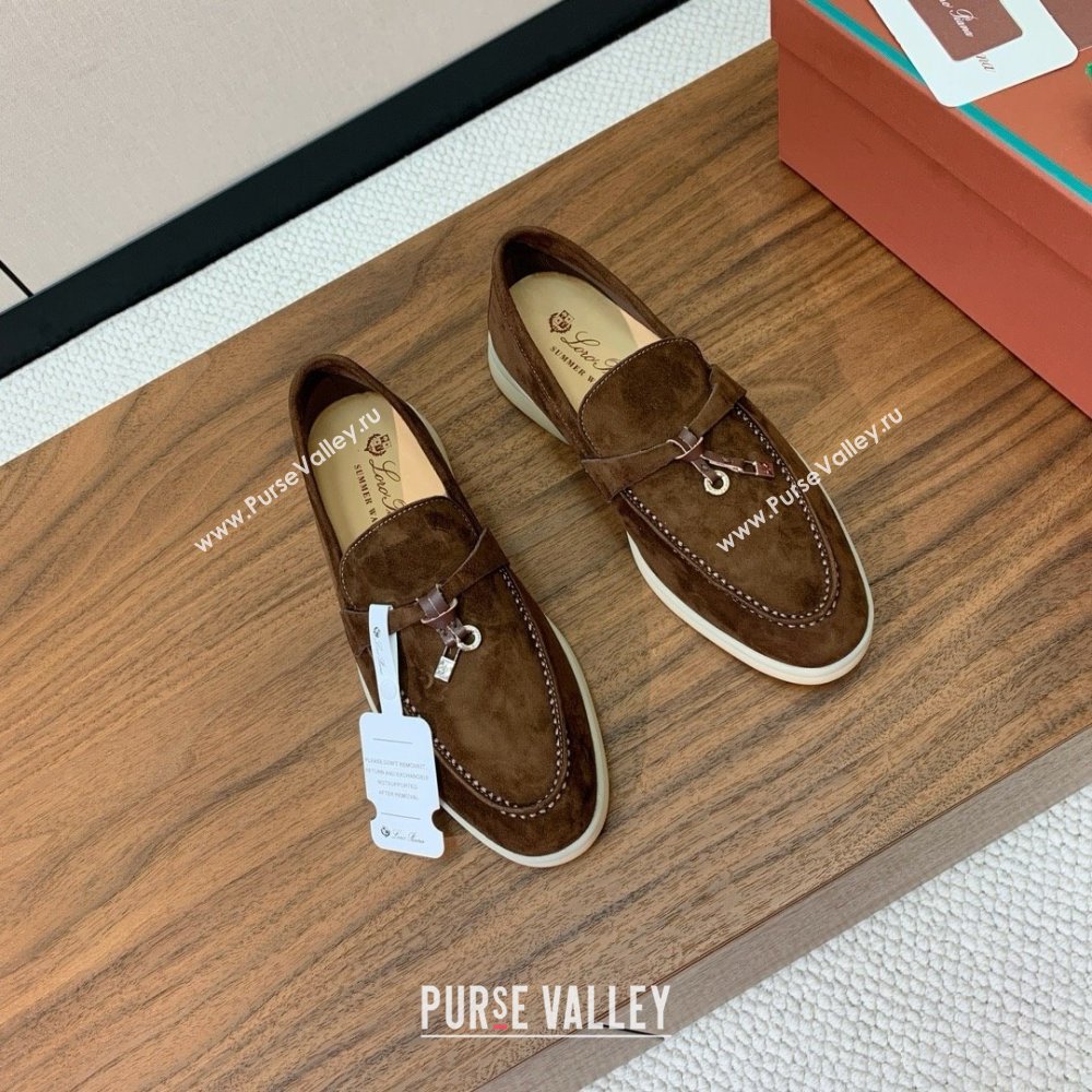 Loro Piana Summer Charms Walk Loafer in Suede LP61823 Coffee 2025 (HH-25061823)