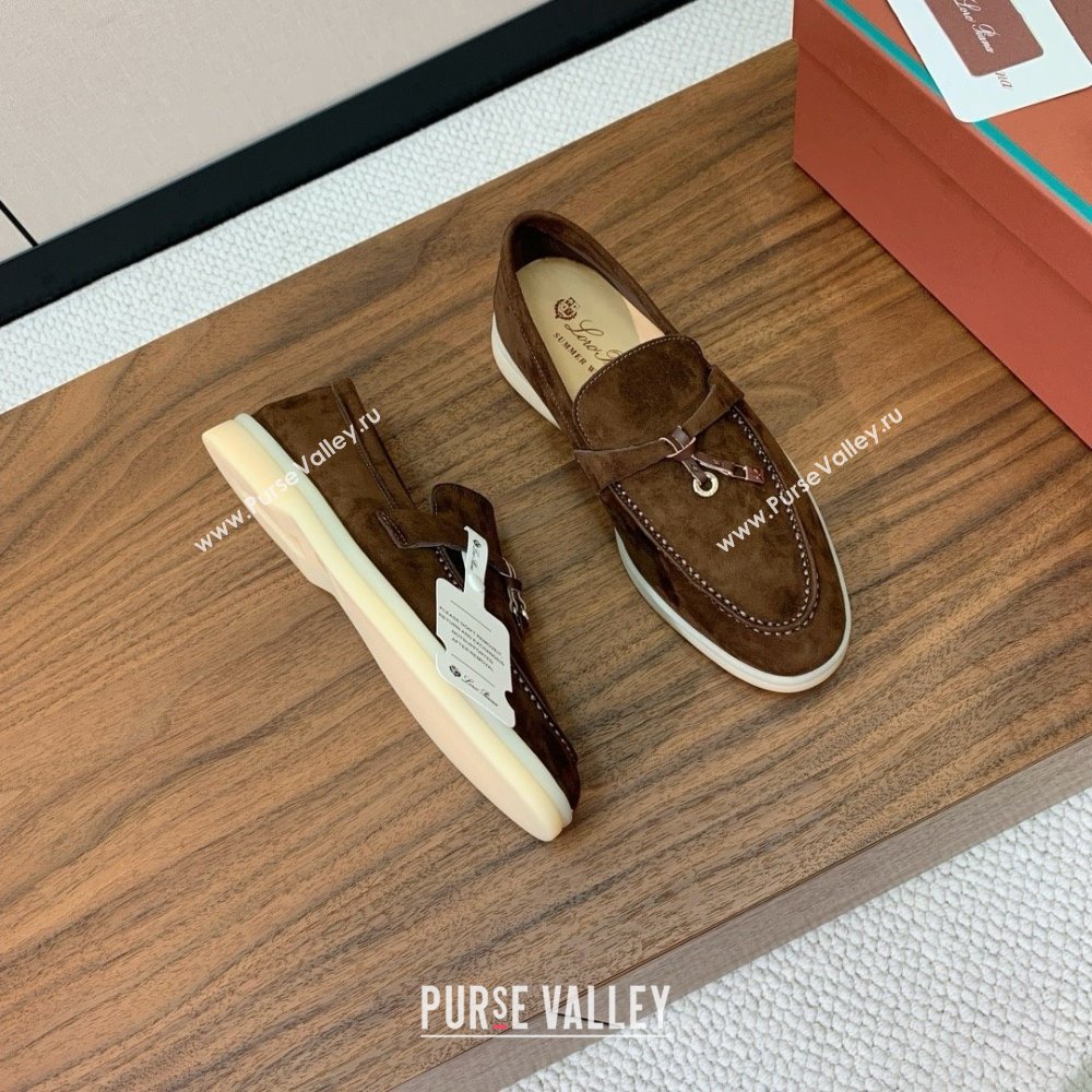 Loro Piana Summer Charms Walk Loafer in Suede LP61823 Coffee 2025 (HH-25061823)