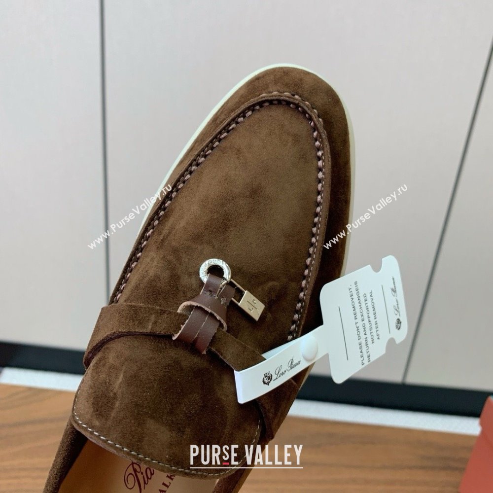 Loro Piana Summer Charms Walk Loafer in Suede LP61823 Coffee 2025 (HH-25061823)