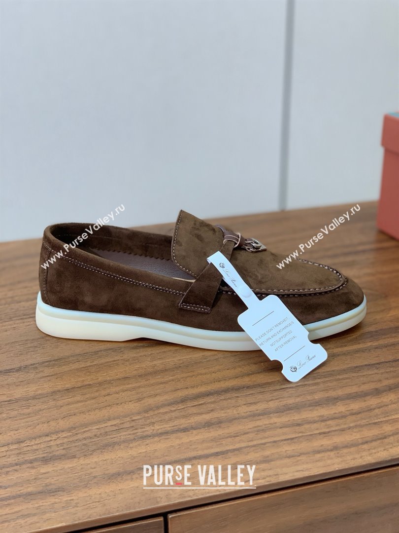 Loro Piana Summer Charms Walk Loafer in Suede LP61823 Coffee 2025 (HH-25061823)