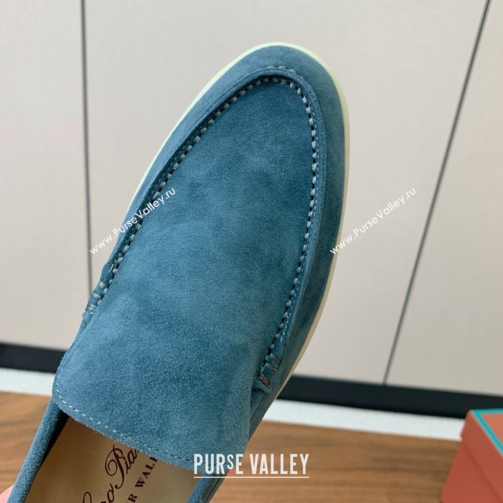 Loro Piana Summer Walk Loafer in Suede LP61903 Haze Blue 2025 (HH-25061903)