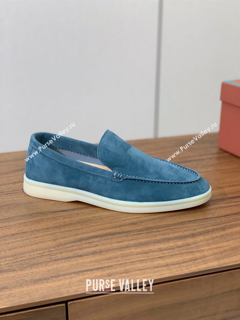 Loro Piana Summer Walk Loafer in Suede LP61903 Haze Blue 2025 (HH-25061903)
