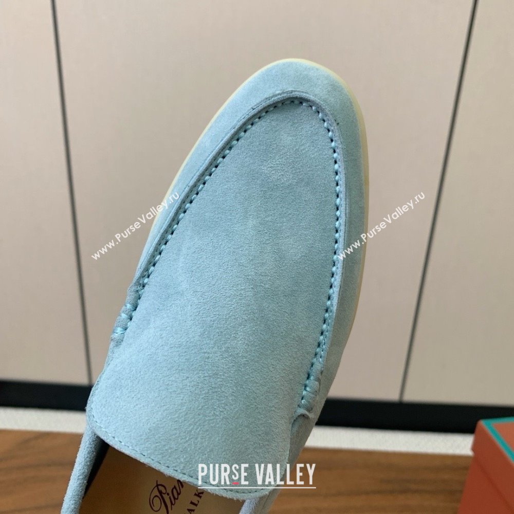 Loro Piana Summer Walk Loafer in Suede LP61904 Light Blue 2025 (HH-25061904)