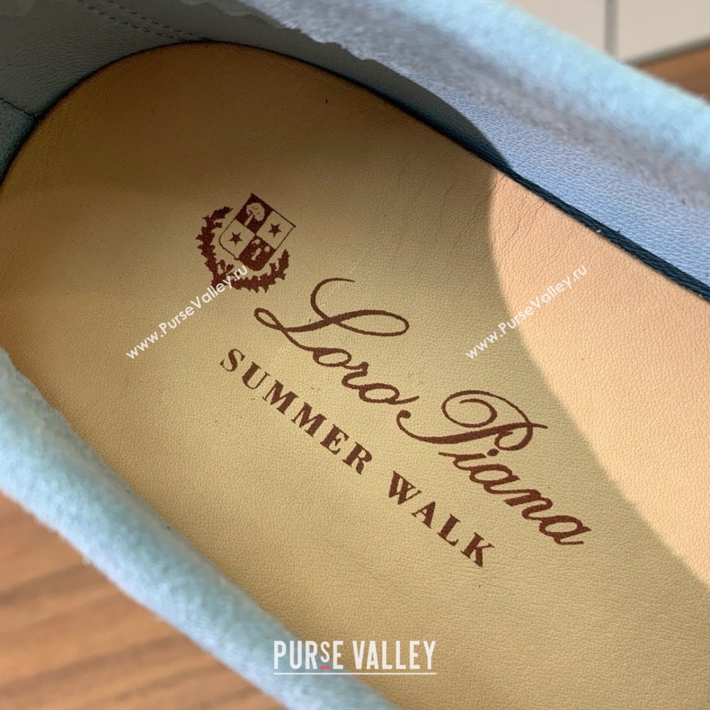 Loro Piana Summer Walk Loafer in Suede LP61904 Light Blue 2025 (HH-25061904)