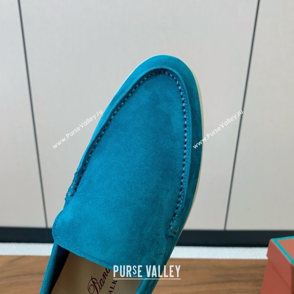 Loro Piana Summer Walk Loafer in Suede LP61910 Sapphire Blue 2025 (HH-25061910)