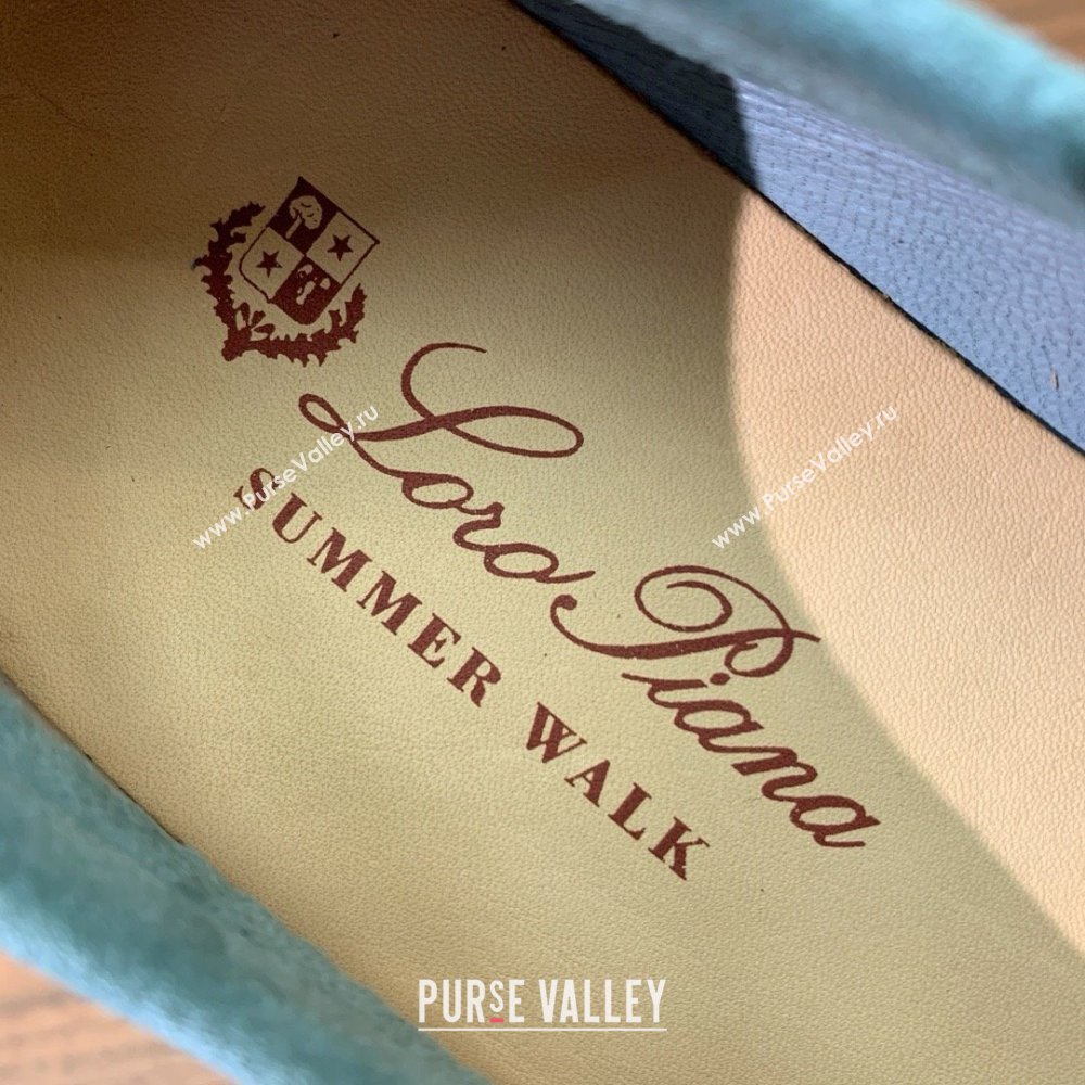 Loro Piana Summer Charms Walk Loafer in Suede LP61824 Blue 2025 (HH-25061824)