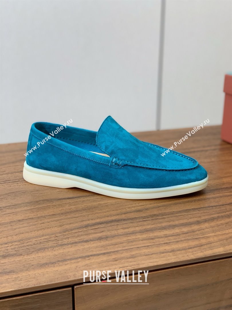 Loro Piana Summer Walk Loafer in Suede LP61910 Sapphire Blue 2025 (HH-25061910)